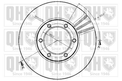 спирачен диск QUINTON HAZELL BDC3450