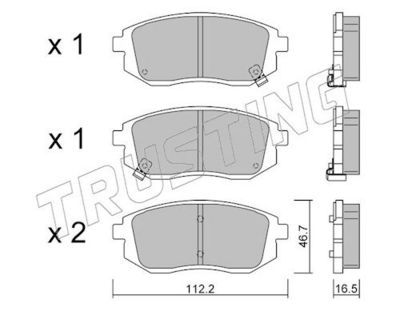 SET PLACUTE FRANA FRANA DISC TRUSTING 13530