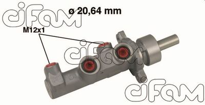 Главный тормозной цилиндр CIFAM 202-524 для FIAT PANDA