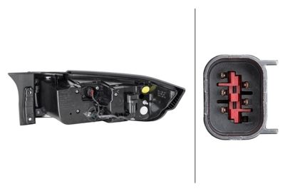 Achterlicht Links (LED/W16W, achteruitrijlicht) past: LAND ROVER RANGE ROVER EVOQUE L538 Cabriolet 08.15-