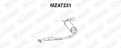 Глушитель выхлопных газов конечный VENEPORTE MZ47231 для MAZDA MX-5