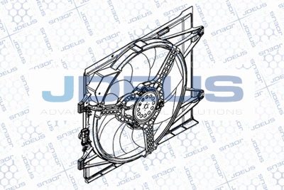 Вентилятор, охлаждение двигателя JDEUS EV879410 для FIAT 500
