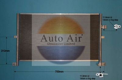 Condenser, air conditioning Auto Air Gloucester 16-1132