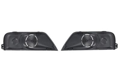 Voorbumper afdekking Voor Links/Rechts (set, plastic, zwart) past: RENAULT MASTER III 06.19-05.24