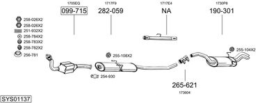 Изпускателна система BOSAL SYS01137