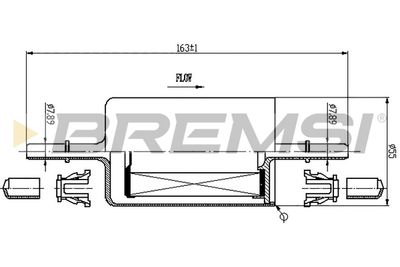 BREMSI FE0846 Топливный фильтр  для FIAT BARCHETTA (Фиат Барчетта)