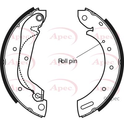 Brake Shoe Set APEC SHU581