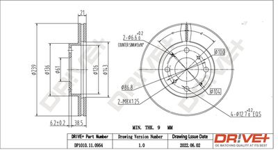 Bromsskiva Dr!ve+ DP1010.11.0954