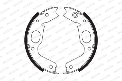 Bromsbackar, sats, parkeringsbroms FERODO FSB663