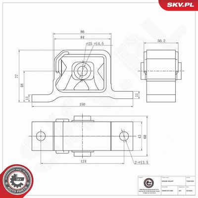 SUPORT MOTOR ESEN SKV 75SKV259 4
