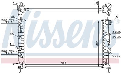 RADIATOR RACIRE MOTOR NISSENS 63078 5