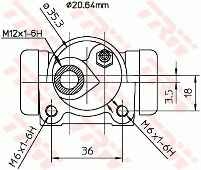 Wheel Brake Cylinder BWF166