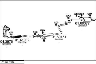 SISTEM DE ESAPAMENT MTS HYUN41709A015952