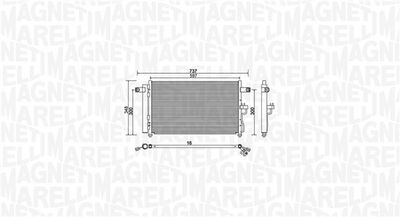 MAGNETI MARELLI Kondensator, Klimaanlage