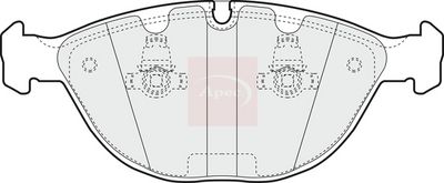 APEC Brake Pad Set, disc brake PAD1232