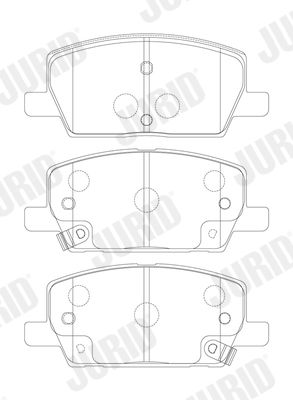 Brake Pad Set, disc brake 574050J