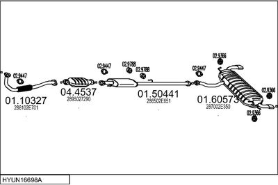 SISTEM DE ESAPAMENT MTS HYUN16698A031272