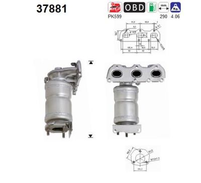 Katalizator AS 03E253020GX