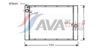 радиатор, охлаждане на двигателя AVA Clever Choice BW2283