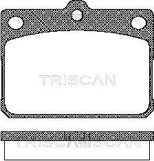 TRISCAN 8110 10009 Тормозные колодки и сигнализаторы  для HYUNDAI  (Хендай Пон)