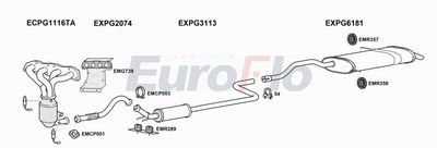 Układ wydechowy EUROFLO CNGRAP166001C