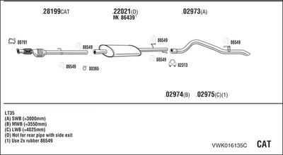 SISTEM DE ESAPAMENT WALKER VWK016135C