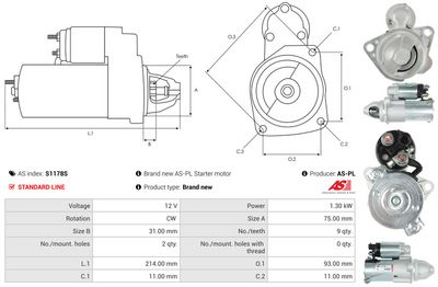 STARTER AS-PL S1178S 4