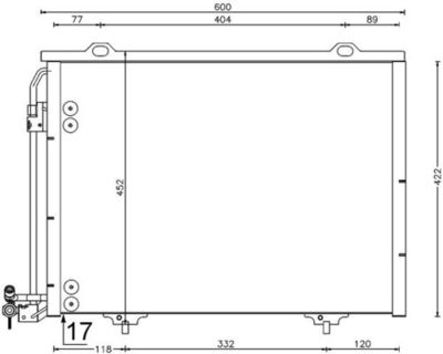 Condensor, airconditioning - AC211001S - MAHLE