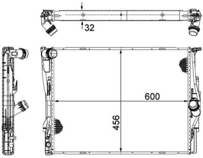 RADIATOR RACIRE MOTOR MAHLE CR1088000P 1