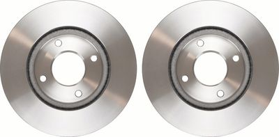Brake disc Voor Links/Rechts past: NISSAN CUBE, MICRA III, NOTE, SENTRA VI, TIIDA  RENAULT CLIO III, MEGANE II, MODUS 1.2-2.0 11.02-