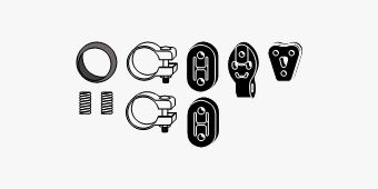 SET MONTARE SISTEM DE ESAPAMENT