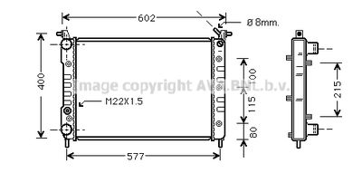 Радиатор, охлаждение двигателя AVA QUALITY COOLING FTA2232 для FIAT STRADA