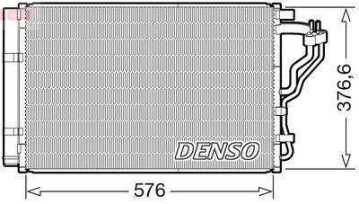 Конденсатор, кондиционер DENSO DCN43008 для HYUNDAI i30
