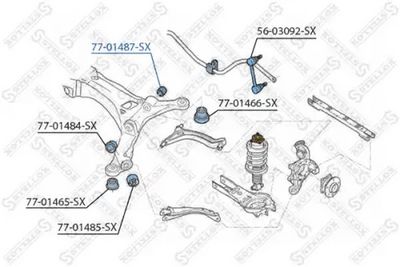 тампон, носач STELLOX 77-01487-SX