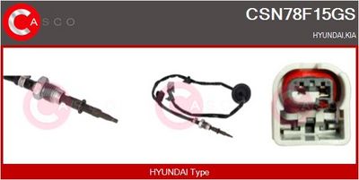 SENZOR TEMPERATURA GAZE EVACUARE