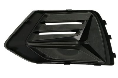 Voorbumper afdekking Voor Rechts (plastic, zwart/zwart glanzend) past: AUDI Q3 F3 07.18-