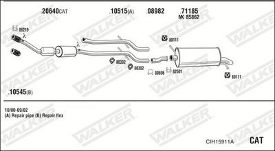 SISTEM DE ESAPAMENT WALKER CIH15911A