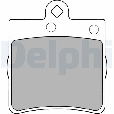 Zestaw klocków hamulcowych, hamulce tarczowe DELPHI LP1403