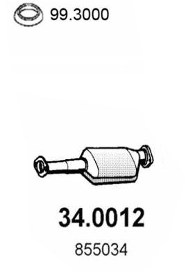 ASSO 34.0012 Катализатор для OPEL ASTRA F Наклонная задняя часть (T92) 1.8 i (F08, M08, F68, M68) ASSO 34.0012 Катализатор для OPEL ASTRA F Наклонная задняя часть (T92) 1.8 i (F08, M08, F68, M68)