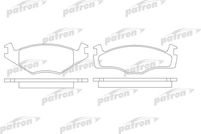 Комплект тормозных колодок, дисковый тормоз PATRON PBP419 для VW SANTANA