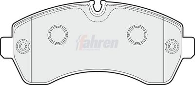 Fahren Brake Pad Set, disc brake FBP3648