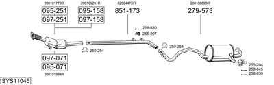 Układ wydechowy BOSAL SYS11045