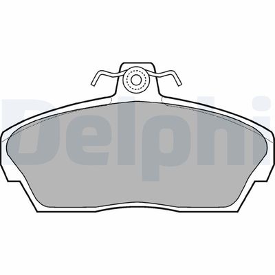 Zestaw klocków hamulcowych, hamulce tarczowe DELPHI LP911