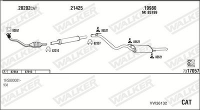 Изпускателна система WALKER VW36132