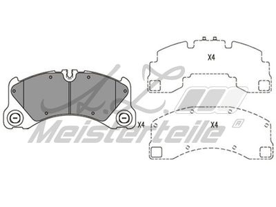 комплект спирачно феродо, дискови спирачки A.Z. Meisterteile AZMT-44-022-2069