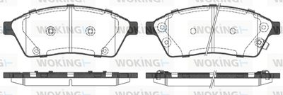 Комплект тормозных колодок, дисковый тормоз WOKING P15113.00 для CADILLAC SRX