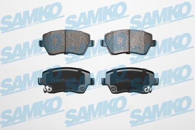 Комплект тормозных колодок, дисковый тормоз SAMKO 5SP1621 для NISSAN NOTE