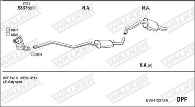 Изпускателна система WALKER BWH12272A