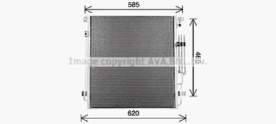 Конденсатор, кондиционер AVA QUALITY COOLING MT5290D для MITSUBISHI PAJERO