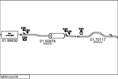 SISTEM DE ESAPAMENT MTS MERC52337B117827